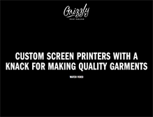 Tablet Screenshot of grizzlyprint.com